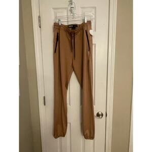 Brooklyn  Cloth Pants Mens Large Ankle Jogger Tan Brown, A66